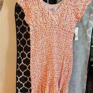No Boundaries Pink Floral Mini Dress